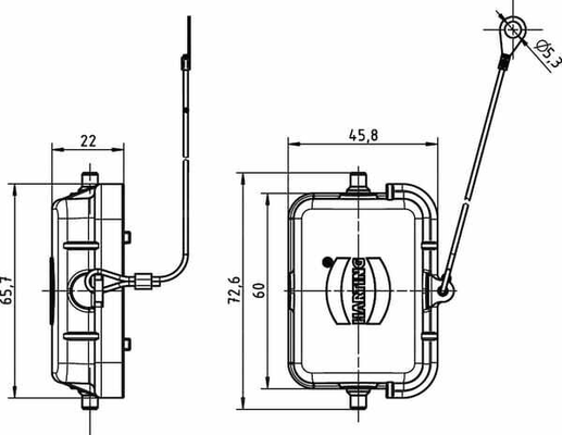 Pièces agricoles - Pièce Pulvérisateur - Couvercle 6B avec 2 cames, métal