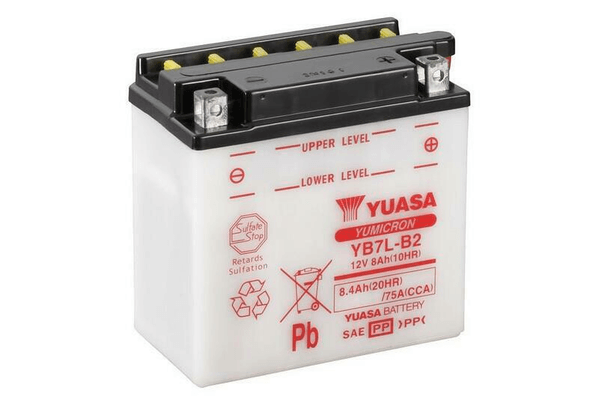 Pièces Quad & Motos - Electrique - Batterie YUASA conventionnelle sans pack acide - YB7L-B2
