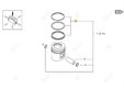 JEU DE SEGM.PISTON Deutz-Fahr origine