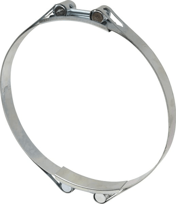 Pièces agricoles - Fasteners - Collier de serrage, 210-220 mm double boulon, double bande DIN912 zingué Kramp