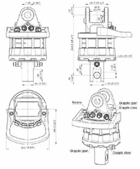 Pièces agricoles - Hydraulique - Rotator 100kN Cardan 78mm Trou 38 mm