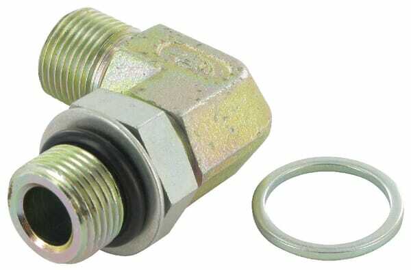 Pièces agricoles - Hydraulique - Raccord coudé réglable M/M 3/8 BSP