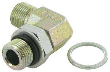 Pièces agricoles - Hydraulique - Raccord coudé réglable M/M 3/8 BSP