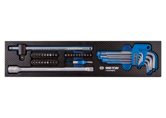 Outils - Outils divers - Module mousse + PP 43 pièces Clés mâles-embouts-rallonges