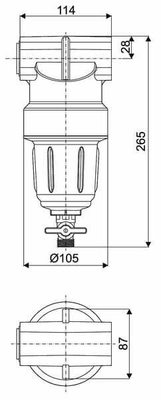 Pièces agricoles - Pièce Pulvérisateur - Filtre pression 150l 463/471
