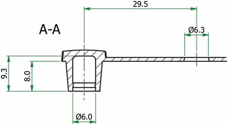 Pièces agricoles - Fasteners - Chape de protection pour graisseurs rouge