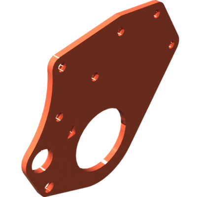 Pièces agricoles - Pièce divers - plaque de support 4m -peinte-