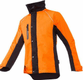 Veste de pluie orange-noir XL