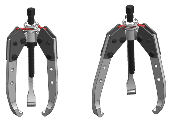 Outils - Outils divers - Présentoir 3 extracteurs autocentrage 3 griffes 1-4-7T