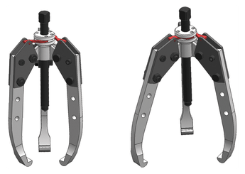 Outils - Outils divers - Présentoir 3 extracteurs autocentrage 3 griffes 1-4-7T