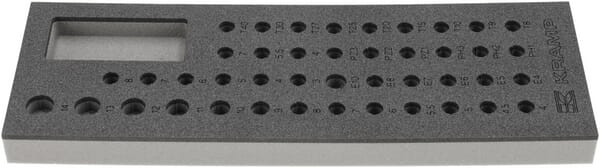 Outils - Outils divers - Insert en mousse pour jeu de douilles 1/4" 43 pcs