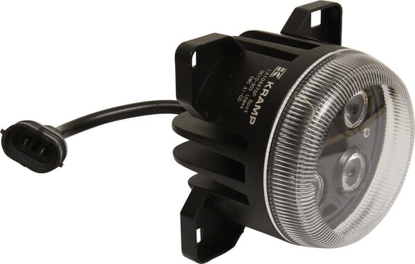 Pièces agricoles - Eclairage - Phare de travail LED, 40W, 4000lm, rond, 10/30V, Ø 90mm, prise H11/Deutsch, faisceau spot, 4 LED, Kramp