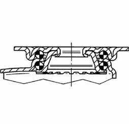 Pièces agricoles - Outils atelier - Roue pivotante, roue en polyuréthane : Ø75x25mm, Fixation de plaque: 60x60mm Load: 75kg Tente