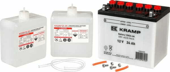 Pièces agricoles - Eclairage - Batterie 12V 24Ah 220A Kramp