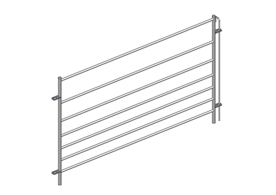 Materiels - Accessoires 100Kg-200Kg - PACK DE 12 CLAIES OVIN 7 LISSES H.1M L.1.50M