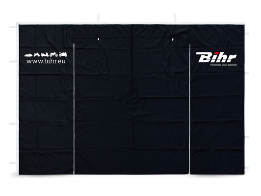 Pièces Quad & Motos - Transport - Garage - Paddock - Panneau de porte amovible BIHR tonnelle de paddock Home Track 3x3m (réf. 980126) porte à fermeture éclair