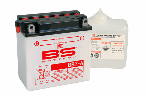 Pièces Quad & Motos - Electrique - Batterie BS BATTERY Haute-performance avec pack acide - BB7-A