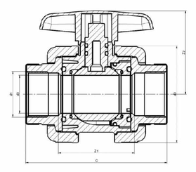 Pièces agricoles - Hydraulique - Robinet en PVC DID 3/8" x 3/8"