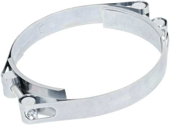 Pièces agricoles - Fasteners - Collier de serrage, 155-165 mm double boulon, double bande DIN912 zingué Kramp