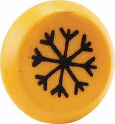Pièces agricoles - Electricité - Symbole, climatisation, rond, jaune