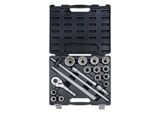Outils - Outils divers - Coffret de douilles et accessoires 3/4" métriques - 17 pièces