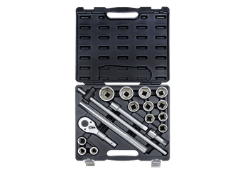 Outils - Outils divers - Coffret de douilles et accessoires 3/4" métriques - 17 pièces