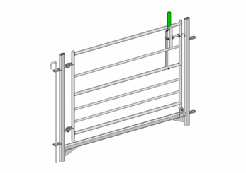 Materiels - Accessoires 100Kg-200Kg - PACK DE 6 PASSAGES ADAPTABLE OVIN 7 LISSES H.1M L.1.25M