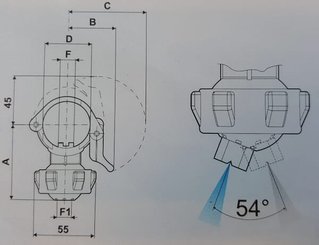 Pièces agricoles - Pièce Pulvérisateur - Porte-buses Handlock 1/4"