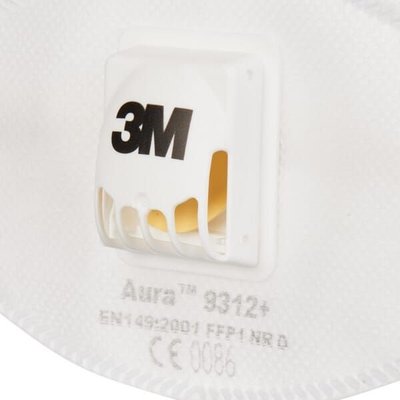 Vêtements et protections - Equipement - Masque anti-poussière FFP1 avec valve 9312+ 10 pièces