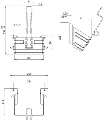 Pièces agricoles - Pièce divers - Support de cale de roue Begin® pour E53 / grand