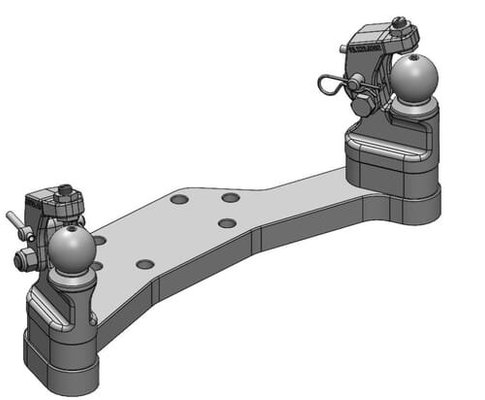 Pièces agricoles - Tracteur pièce adaptable - Direction forcée K50® D/G avec dispositif de maintien pour 45-50 mm (TP)