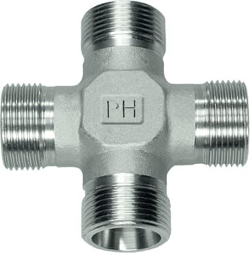 Pièces agricoles - Hydraulique - Raccord en croix 38S SS