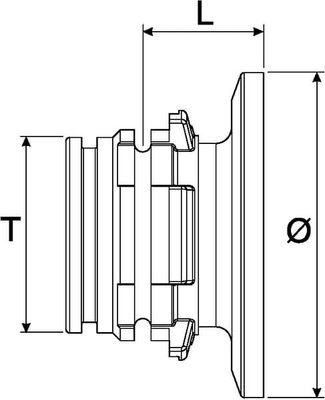 Pièces agricoles - Pièce Pulvérisateur - Adaptateur T6M/ 2" "Banjo"
