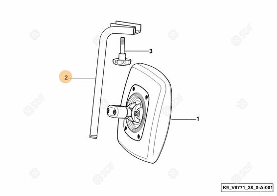 Pièces agricoles - Cabine et structure - support dx/rh/re