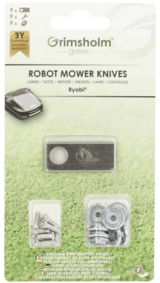 Pièces agricoles - Jardin et forêt pièce adaptable - Lame robot Ryobi Roboyagi x 9pcs