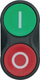 Bouton poussoir double