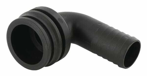 Pièces agricoles - Pièce Pulvérisateur - Raccord de tuyau 90° 40 mm avec connexion mâle T6