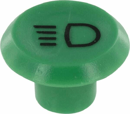 Pièces agricoles - Electricité - Symbole, feu de travail, rond, vert
