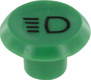 Symbole, feu de travail, rond, vert