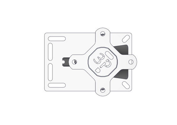 Materiels - Accessoires 20Kg-30Kg - POTEAU -3P- DE CONTENTION TREFLE 3D L.2.M SUR PLATINE V2