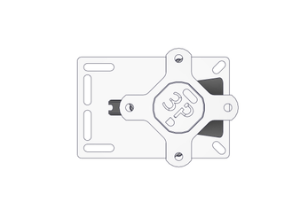 Materiels - Accessoires 20Kg-30Kg - POTEAU -3P- DE CONTENTION TREFLE 3D L.2.M SUR PLATINE V2