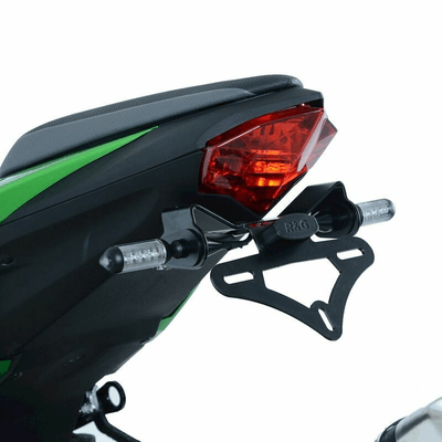 Pièces Quad & Motos - Equipement véhicule - Support de plaque R&G RACING noir Kawasaki Z125