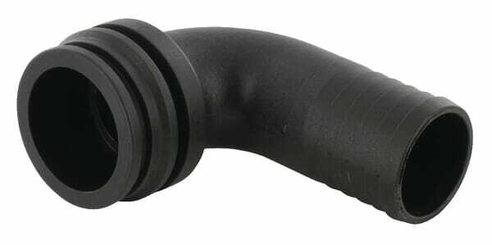 Pièces agricoles - Pièce Pulvérisateur - Raccord de tuyau 90° 38 mm avec connexion mâle T6