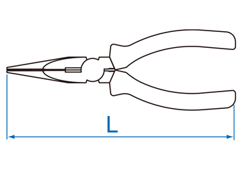 Outils - Outils divers - Blister de pince-becs plats 203mm