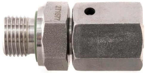 Pièces agricoles - Hydraulique - Raccord tournant M/F 6L x 1/8" BSP WD SS