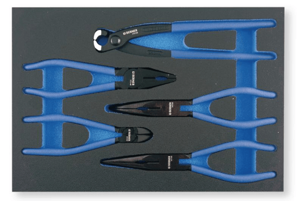 Outils - Outils divers - SET 5 PINCES GAINEES