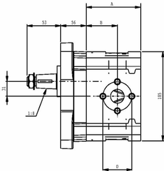 Pièces agricoles - Hydraulique - Moteur KM40.109R0-85E5-LEG/ED