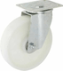 Roue pivotante, roue en polyamide : Ø200x50mm, fixation de la plaque : 135x110mm Charge : 300kg, Ro-Carr