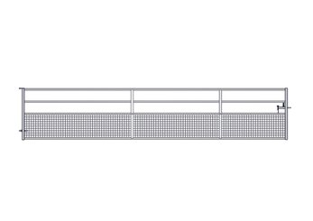 Materiels - Cage de contention - PACK DE 7 PORTE HERBAGE SEMI-GRILLAGEE L.6.13M