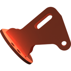 Pièces agricoles - Pièce divers - support verin soudé -peint-